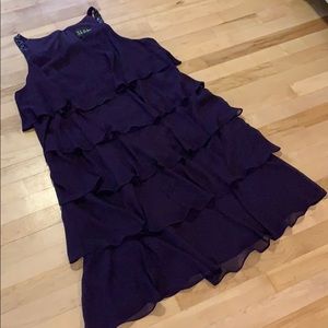 Women’s S.L. Fashions Sleeveless Layered Ruffle Dress